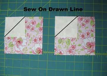 Using your ruler, measure 1/4" over the sewn line. Cut along the edge of the ruler to create your seam allowance.