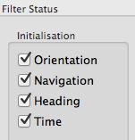 Page 7 of Version. 7//6. INS and AHRS Operation Initialisation There are four different levels of initialisation on Motus. These are orientation, navigation, heading and time.