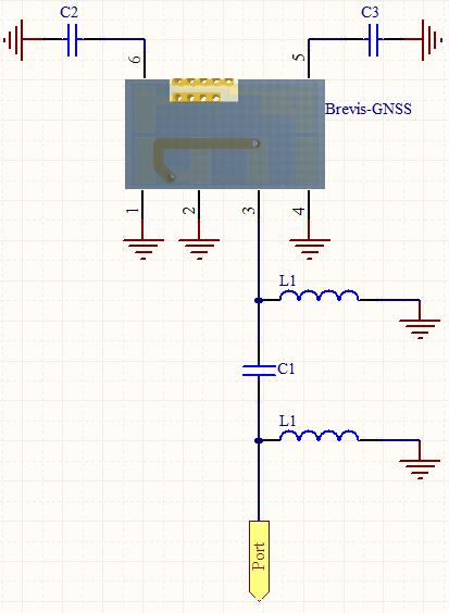 10-4 Matching circuit (Schematic) Brevis-GNSS Chip Antenna The