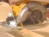 Don't forget to readjust the depth of the saw blade to cover the