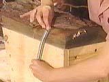 Another alternative is to cut shallow grooves in the wood with chisels or a circular saw.