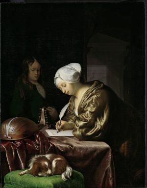 Page 3 of 8 Frans van Mieris painted this work in 1680, shortly before his death in Comparative Figures March 1681.