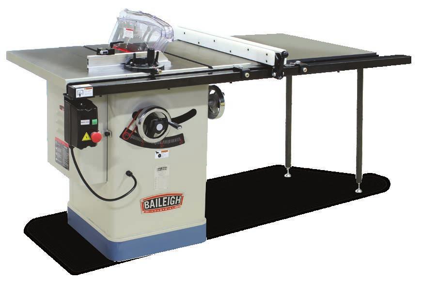 Table Saw TS-1040E-50 Miter fence extension with flip stop Miter gauge Heavy duty rip fence Blade Guard 14 If you are just getting started in the