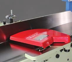 The IJ-1288P has a 1/8" maximum depth of cut with its 4" diameter cutter head that spins at 5000 rpm.