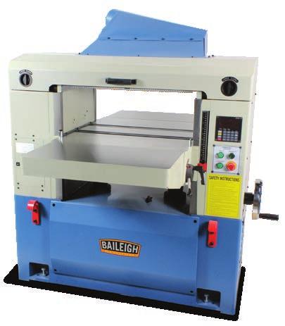 Planer IP-2509-HD 5 row spiral cutter head Advanced cutting system Digitally controlled table height Extra long infeed/tables 32 The IP-2509-HD is