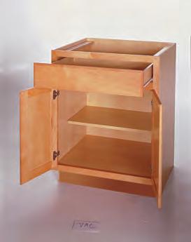 4-sided, clear-coated, solid wood drawer box 3/4" nominal thick dovetail sides with 5.
