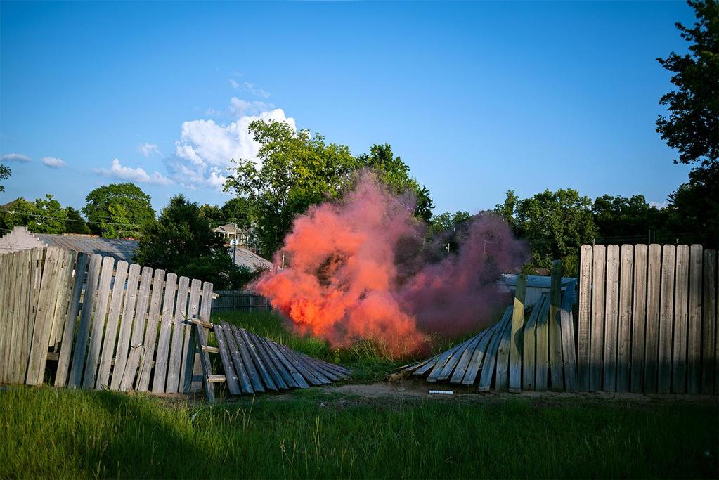 Irby Pace Fence Smoke, 2018 Archival inkjet