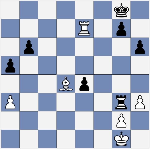 In the above position, White has gotten into an endgame with a bishop in exchange for Black s two extra pawns How can White take advantage of that extra minor piece?