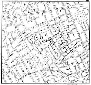 Big Data for health in the 1850 s Mapping cholera outbreaks Following the 1854 cholera outbreak in