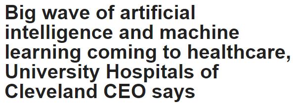 Mainstream press confirms that AI is a key disruptive force in healthcare today - Medical Futurist 1 - Healthcare IT News 2 - Phys.