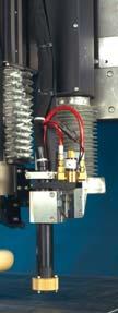 The depth of marking is controlled by the plasma arc power. The height is servo-controlled by the arc voltage.