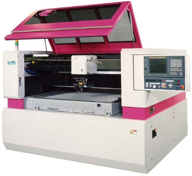 Outline of Laser Cutting Machine Full Closed Cover Type Work Table Cutting Head