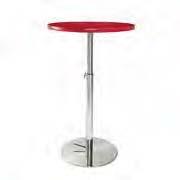 30" CAFE TABLE W/ HYDRAULIC BASE -WHITE TOP