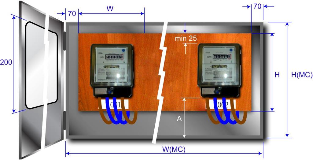 Many old buildings do not have meter duct / room or switch room. The meters and most of the electrical wirings are installed in the communal area.