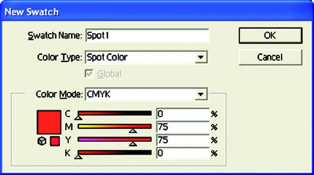 In Color Type, select Spot Color. In Adobe Illustrator CS, select Special.