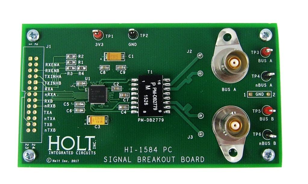 Introduction The Holt HI-1584 is a 3.3V MIL-STD-1553 dual bus transceiver which is a pin-compatible drop-in replacement for the Data Device Corporation device, BU-67401L0C0.