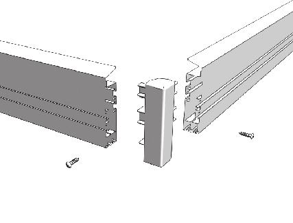 Install the roof hinges on both beams using tab nuts, bolts and washers from kit [SKC03-1] shown in the above right