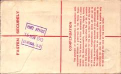 Registered Envelope [ASC R31] with purple RS "POST OFFICE / 15 NOV 15 NOV 1943