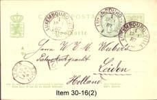 12 88", intermediate LUXEMBOURG-GARE (station) / 17 12 88" and backstamped "NAMUR (STATION) / 17 DEC 1888" (Belgium) Special Price
