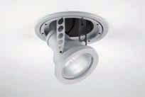 Matrix tondo ±90 per lampada MT for MT lamp per lampade 12V for 12V lamp 50 180 mm 0 0 mm - Staffe e corpo interno in metallo verniciato. - Ghiera reggivetro in pressofusione di alluminio.