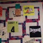 T-Shirt Quilt: Want to make a memory or graduation quilt with t- shirts? MaryPat will show you how to back your t-shirts with a stabilizer and then using the BQ pattern, create your quilt.