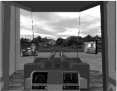 In the CAVE environment a virtual driving seat with force feedback capabilities has been created and excavator and trucks prototypes are included in a virtual world with