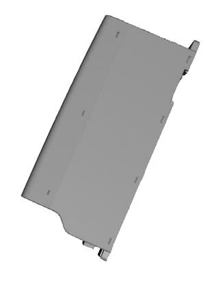 1: Screw mounting, MI1 - MI3 1 2 Figure 2.2: DIN-rail mounting, MI1 - MI3 Note! See the mounting dimensions on the back of the drive.