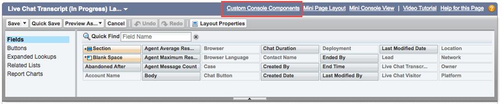 Set Up Live Agent in the Salesforce Console Add a Console Sidebar Lookup Component for