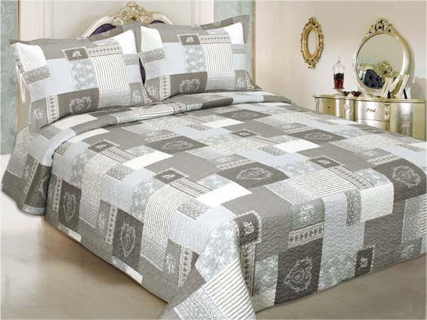 Printed Cotton Quilt set with Pillowshams LT3101 Aspen Printed Cotton Quilt with Pillowsham 100% Cotton with