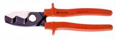 500.012 - FCC-80 Cable Shears [70mm 2 / 2/0AWG] This medium to heavy-duty tool cuts copper and aluminium cables, solid and stranded, to a maximum of 70 mm 2 (2/0AWG), and to a maximum diameter of