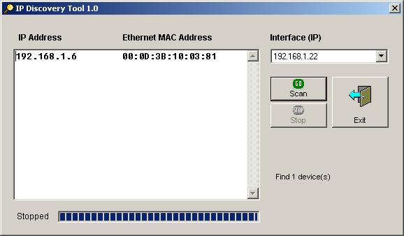 Chapter 3 IP Discover Utility A simple Windows utility is supplied on the CD-ROM. This utility can be used to locate the IP address of the WAP-7000 on the same network segment.
