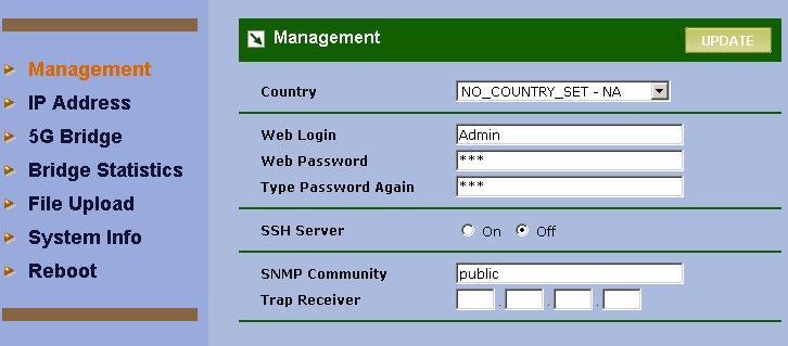 Chapter 4 Web Configuration Web configuration provides a user-friendly graphical user interface (web pages) to manage your WAP-7000. The WAP-7000 with an assigned IP address (e.g.http://19