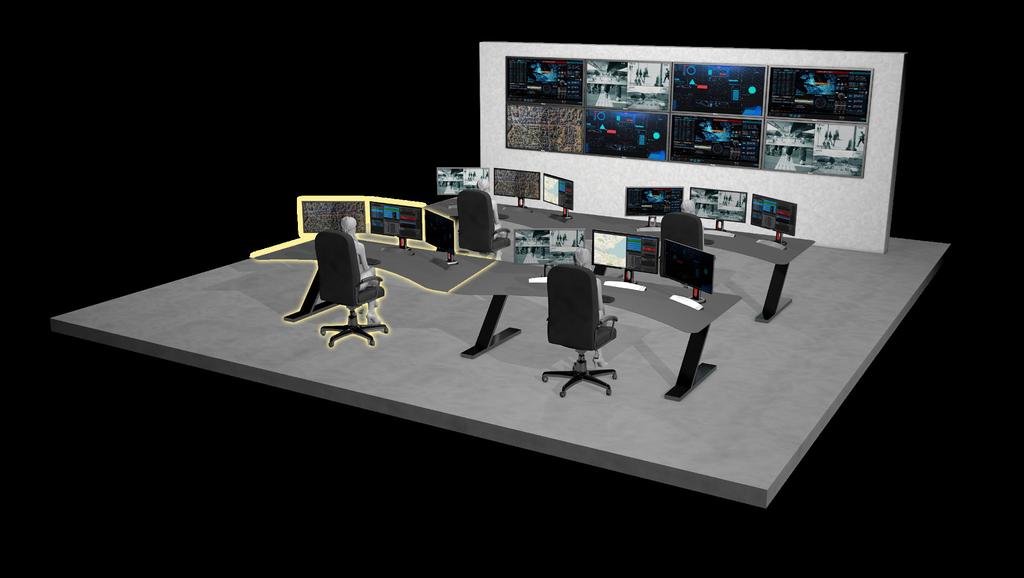The TactiCall Dispatcher Suite supports a wide range of system supervision features such as: Remote monitoring of control room activity Eavesdrop and covert eavesdrop on remote audio activity View