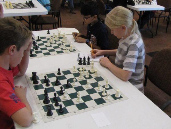 A young tournament competitor records a move in chess notation At the end of the tournament, I analyzed the results and found a fascinating statistic: The children from 8-9 years old did much better