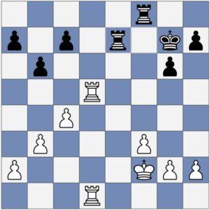 25) Red5 Re7 Diagram-4: White to move will cause a pair of rooks to be exchanged 26) Rd7.... This forces a capture of one pair of rooks but it does not force Black to begin that exchange on his move.