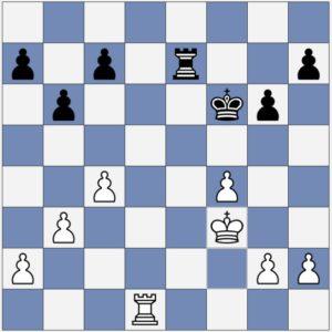 Diagram-7: Black to move, should he advance a pawn? Black s best move here may be to advance his h-pawn two squares: h5.