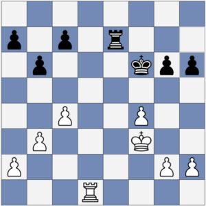 Diagram-8: Black moved the h-pawn up only one space 29).... h6 (?