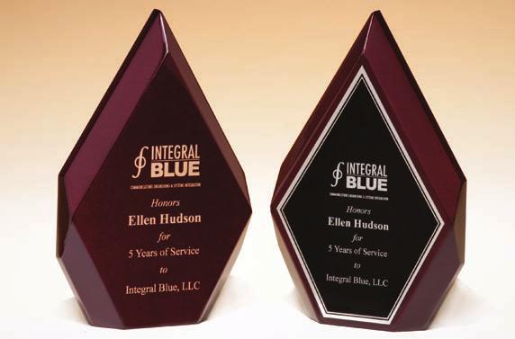 High Gloss Plaques & Awards High Gloss Rosewood Diamonds Silver Florentine Border with Textured Black Center on Rosewood Piano-Finish
