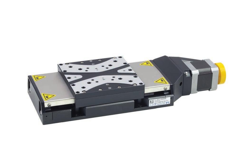 L-511 High-Precision Linear Stage High Travel Accuracy n Travel ranges to 155 mm (6 ) n Optional linear encoder for direct position measurement n Efficient ActiveDrive DC servo motor, Stepper Motor