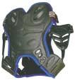 95-H Dense close cell foam and detachable neck pad lycra covered SPINE PROTECTORS WITH
