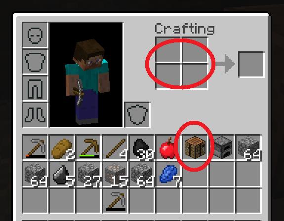 TIP 4 - BEYOND CREATIVE When we leave creative mode to go into 'Survival mode', you may need tools to