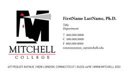 The size of the font can be 11 or 12 pt. To order Mitchell College letterhead and envelopes, please contact Accounts Payable, Cynthia Thompson at 860.701.