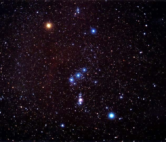 The Constellation of Orion Visual Access to Abstract Concepts Betelgeuse red giant Bellatrix blue giant HD