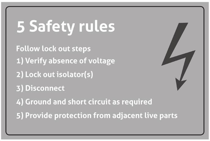 7.2 ACS 250 HAZARD Life-threatening danger due to electric shock! Extremely dangerous voltage runs through the household junction box. Disconnect the connection point and secure against re-connection.