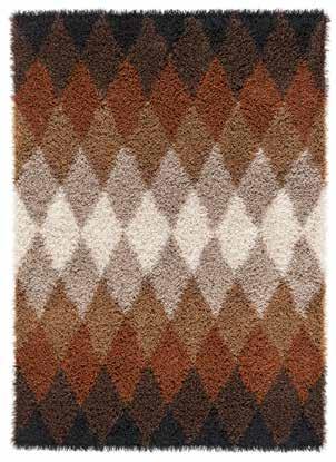 FOGG HARLEQUINTM GUNILLA LAGERHEM ULLBERG FOGG HARLEQUIN COGNAC Rug 170x240 cm Fogg Harlequin is based on Fogg and comes in shades of suede and leather, inspired by the afghan coats and leather