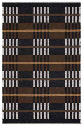 Tweed is a woven rug inspired by the checked coats of the same name.