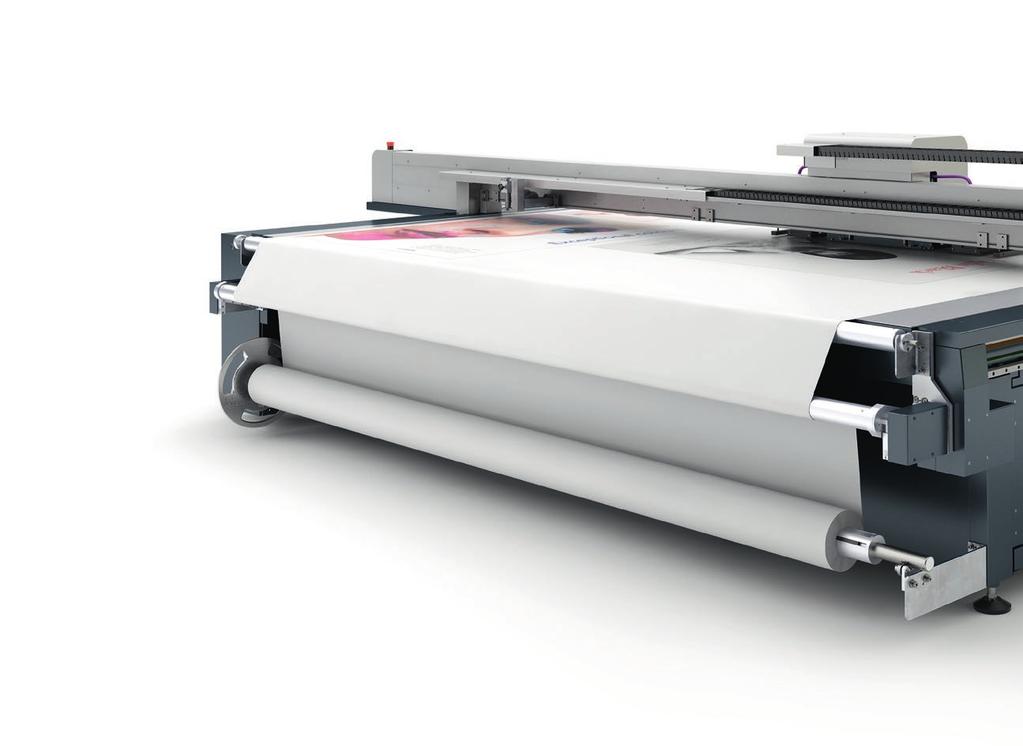 Roll to Roll option Whether vinyl, fabric, mesh or other roll stock, swissqprint systems can handle them all. And that across the full printing width of 2.5 metres (Oryx/Impala) or 3.2 metres (Nyala).