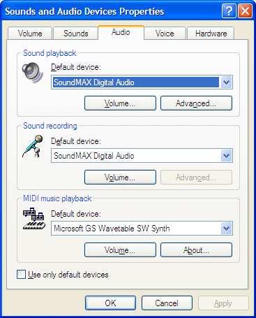 Configuring USB Audio CODEC and USB Voice CODEC (MK2R+ only) Windows will automatically install the USB Audio Device driver to support the USB Audio CODEC and USB Voice CODEC in MK2R+ Windows