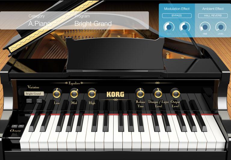 A.Piano This is a premium acoustic piano module that features un-looped data carefully sampled from world renowned acoustic pianos.