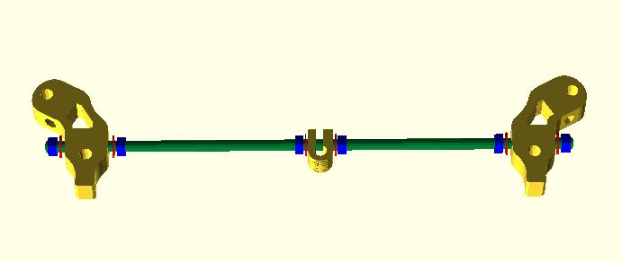 clamp 6x Washer M8 6x Nut M8 1x Threaded rod M8 x 370 mm Assembly Step 1.